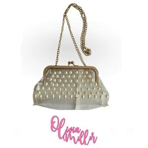 OLIVIA MILLER Pearl Dots Transparent Crossbody Bag